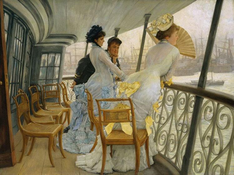 James Tissot The Gallery of Hms Callcutta (Portsmouth) (nn01) oil painting picture